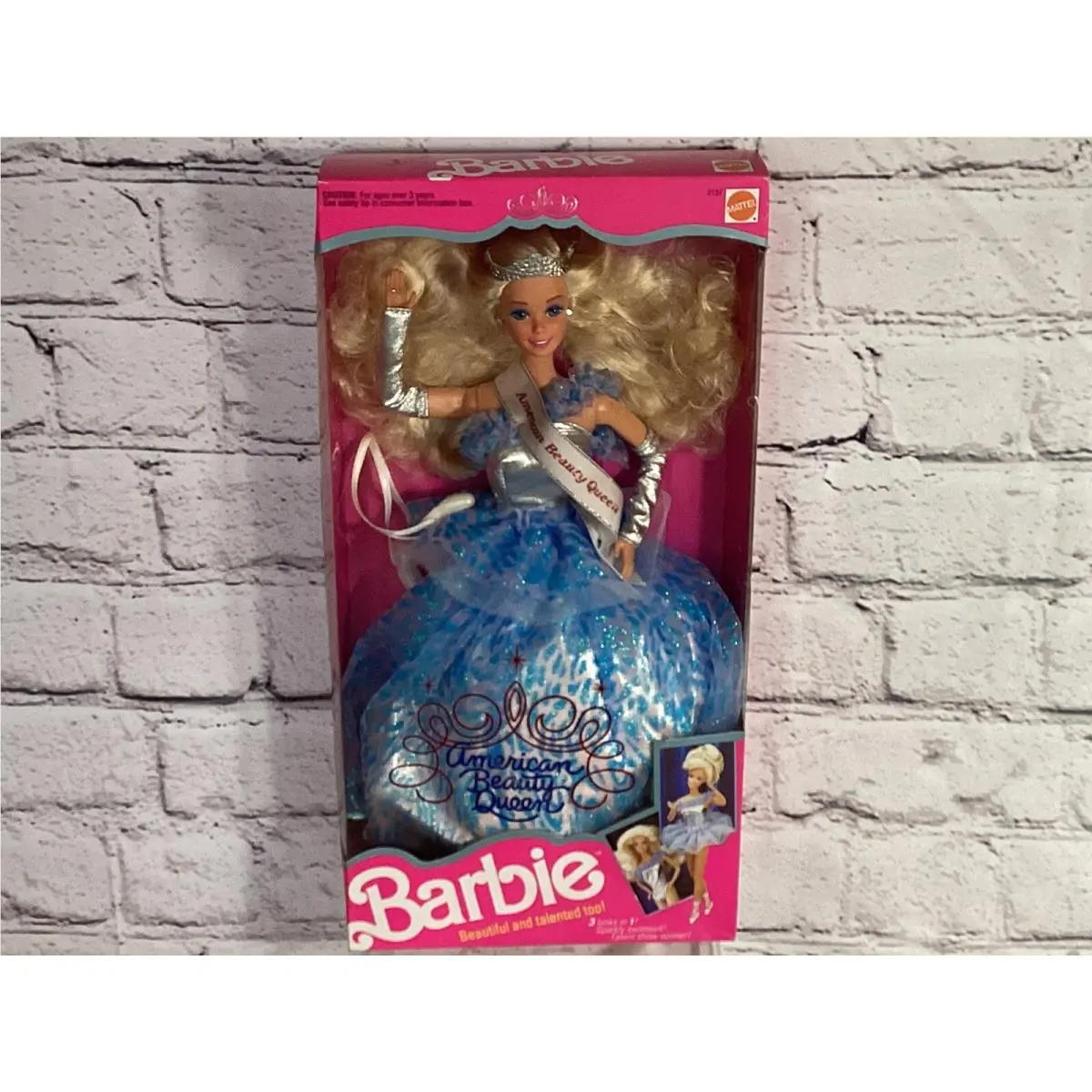 Barbie Doll Nrfb 1991 Vtg Ballet American Beauty Pageant Queen 3137 Mint Mattel