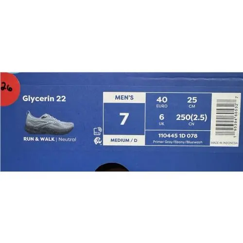 Brooks shoes - Brooks Glycerin 22 - Glycerin - 1104451D078 - Gray 6