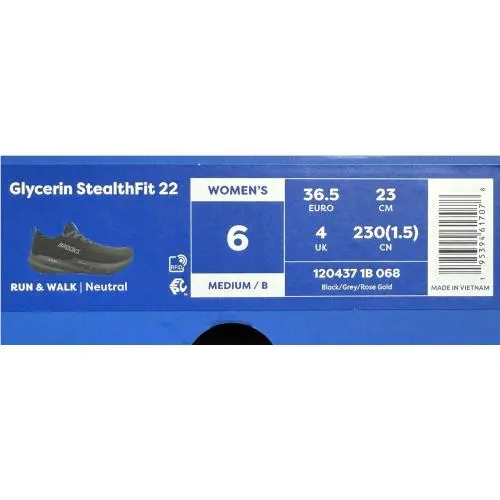 Brooks shoes - Brooks Glycerin StealthFit 22 - Glycerin StealthFit - 1204371B068100 - Black 7