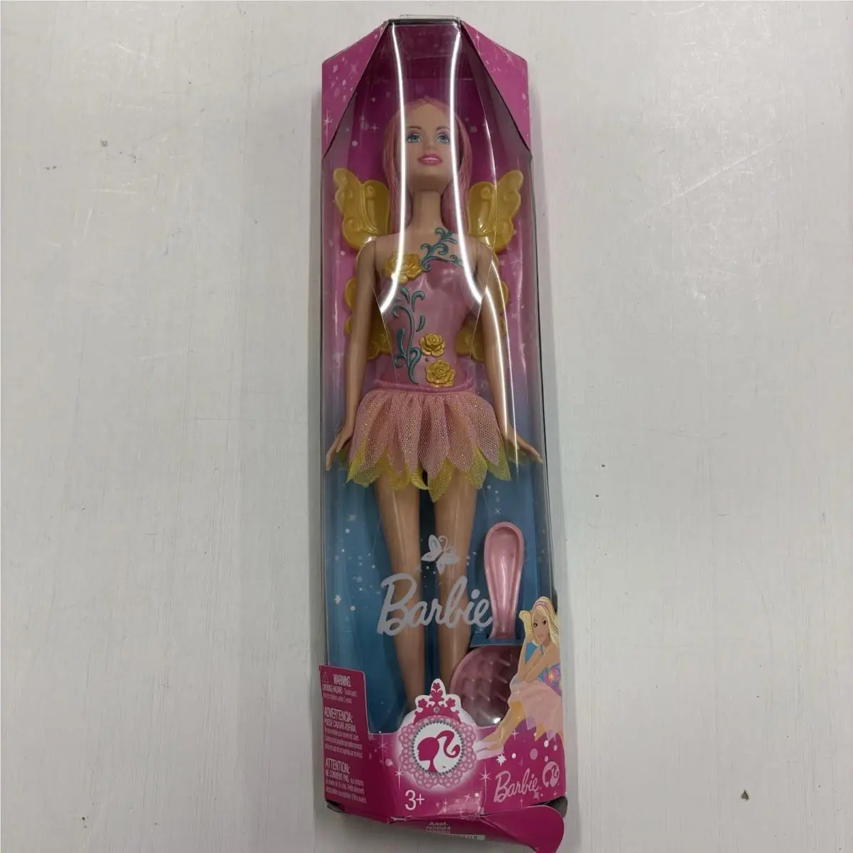 Year 2008 Barbie 12 Inch Doll Set - Caucasian Fairy N5685 with Hairbrush