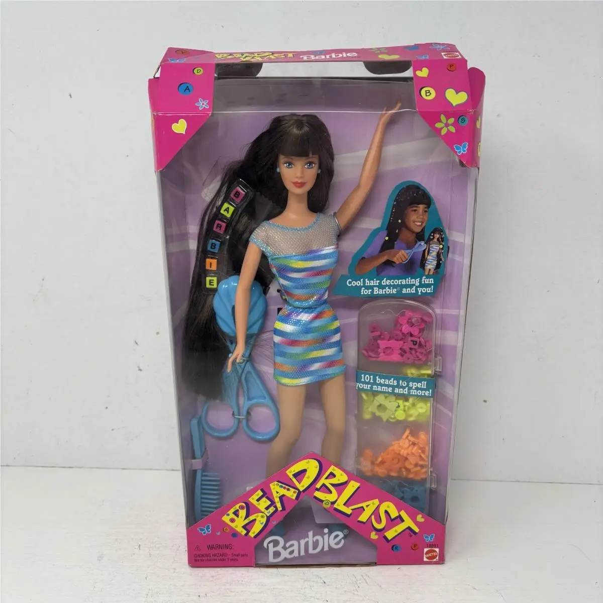 1997 Bead Blast Barbie - 18891 - Box Never Removed - Brunette
