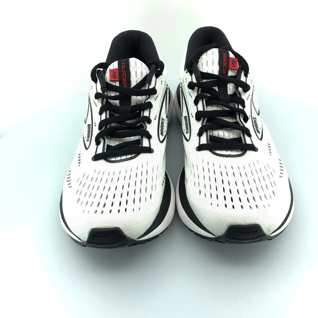 Brooks shoes - Brooks Glycerin 19 - Glycerin - White Black Red (UPC: 190340885471) 0