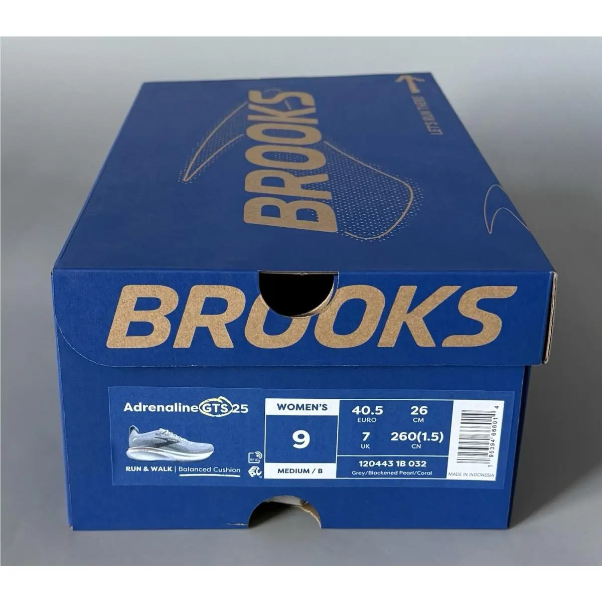 Brooks shoes - Brooks Adrenaline GTS 25 - Adrenaline GTS - Grey/Blackened Pearl/Coral (UPC: 0195394666014) 8