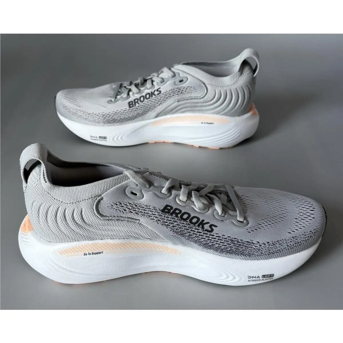 Brooks shoes - Brooks Adrenaline GTS 25 - Adrenaline GTS - Grey/Blackened Pearl/Coral (UPC: 0195394666014) 1