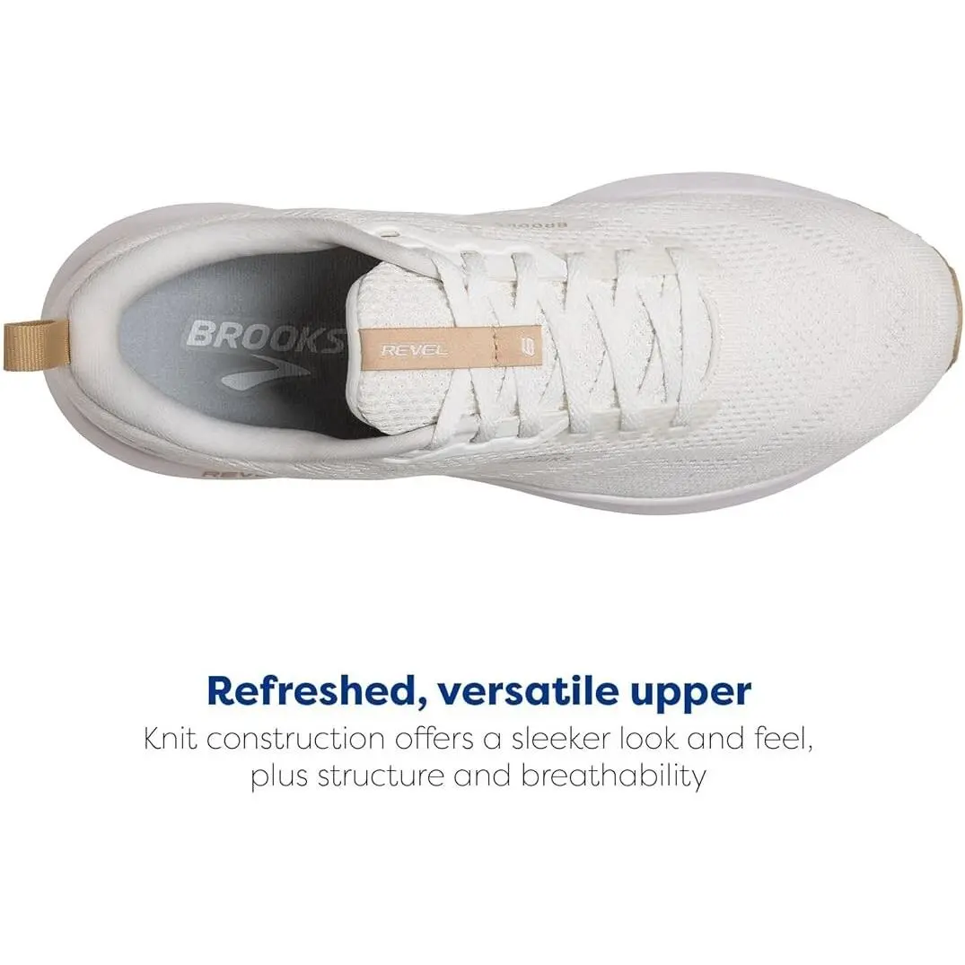 Brooks shoes - Brooks Revel 6 - Revel - White (UPC: 195394384420) 0