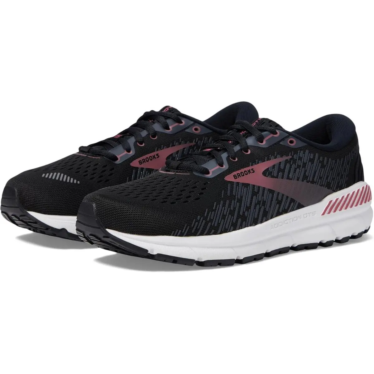Brooks D3507 Women`s Addiction Gts 15 Black/ebony Running Shoes Size 10.5 W