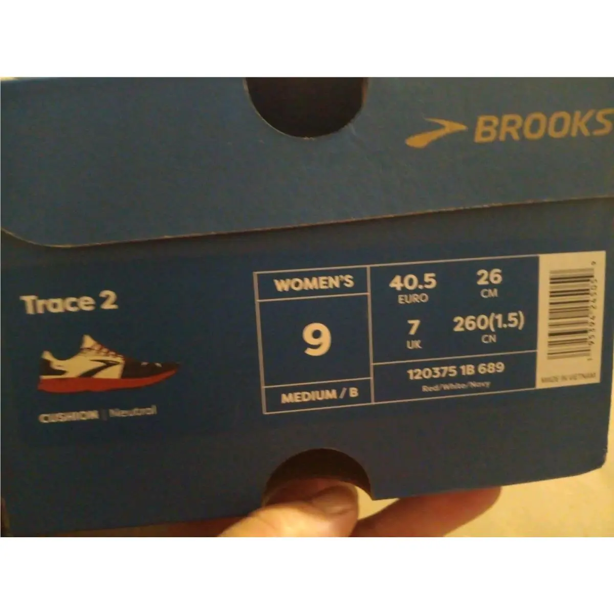 Brooks shoes - trace 2 - trace - Red, White, Blue 7