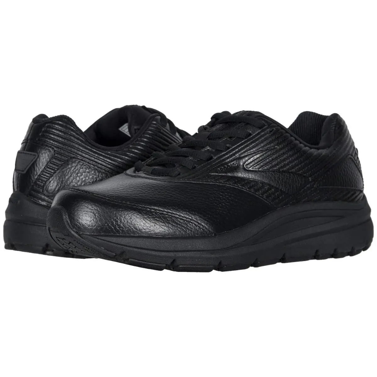 Brooks D4563 Womens Black Addiction Walker 2 Lace Up Walking Shoe Size 9.5W