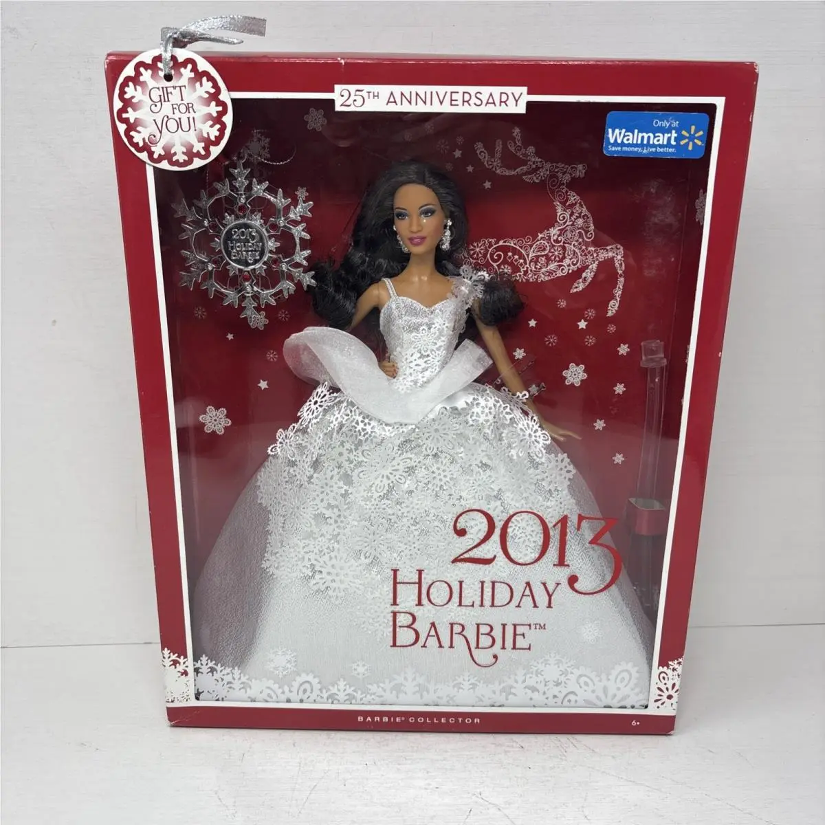 Holiday Barbie 2013 25th Anniversary Mattel X8255 Nrfb Doll