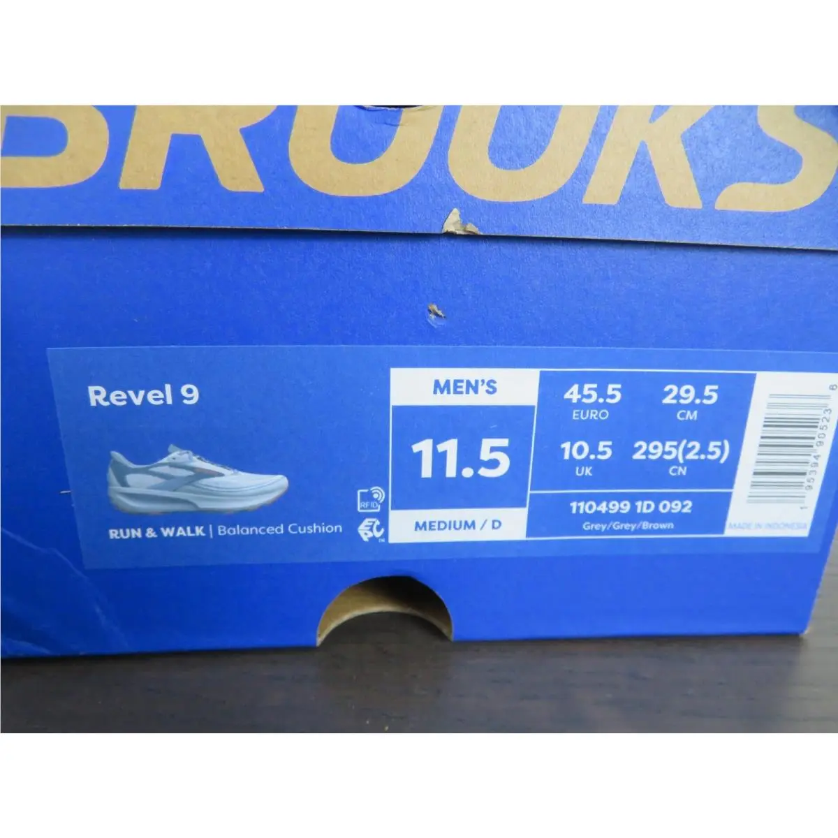 Brooks shoes - Brooks Revel 9 - Revel - Gray 7