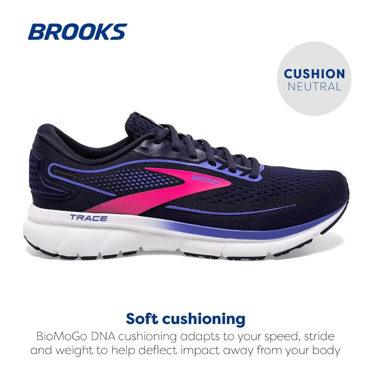 Brooks shoes - 1203751B460.060 - 1203751B460060 - Peacoat/Blue/Pink (UPC: 195394166767) 0