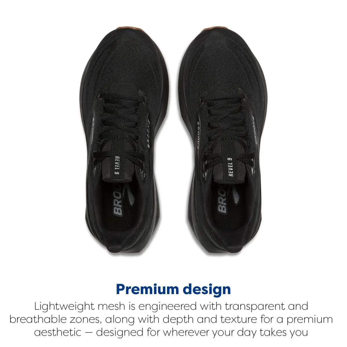 Brooks shoes - REVEL9 - Revel - Black/Ebony/Biscuit (UPC: 195394905373) 2
