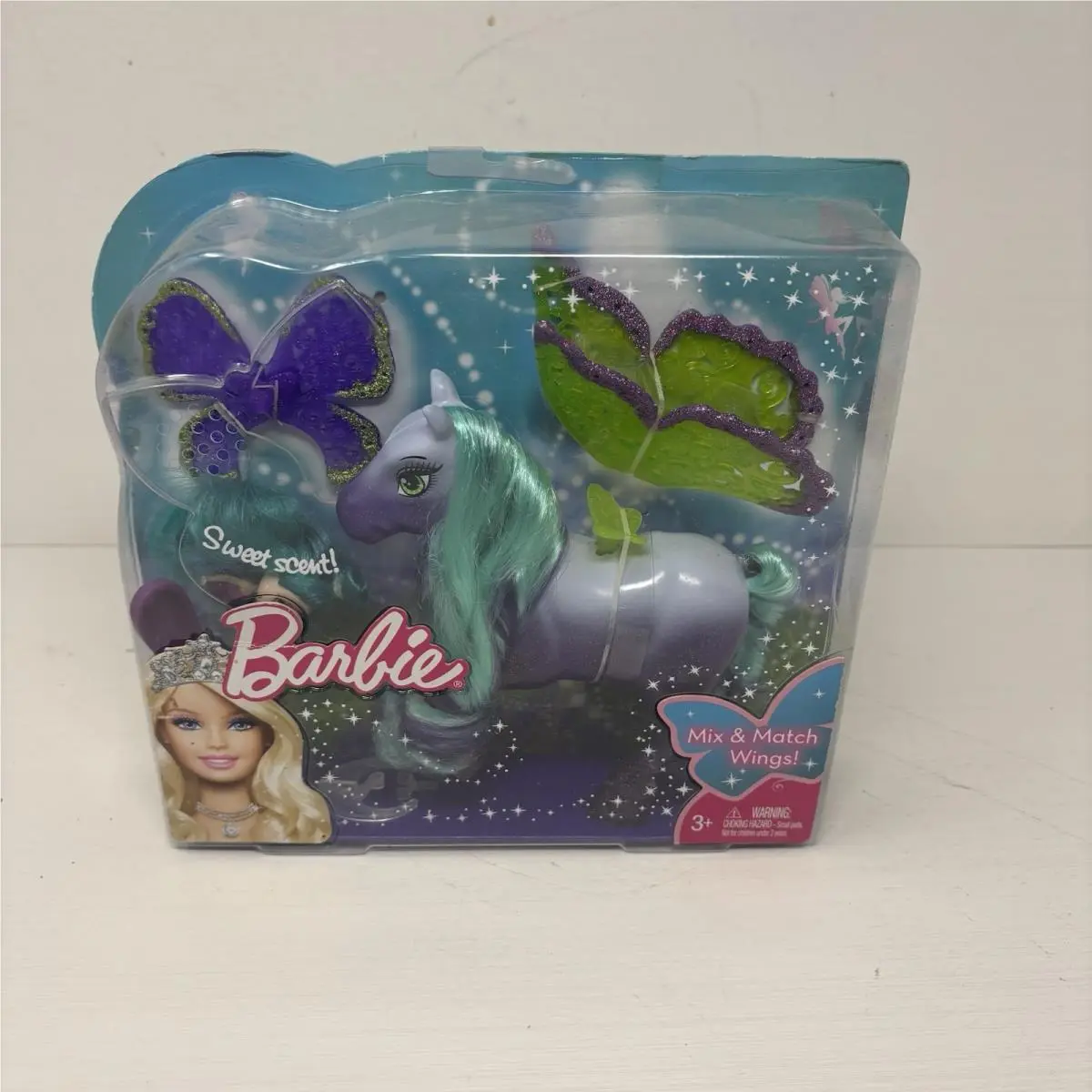 2009 Sweet Scent Barbie Mix Match Wings Fairy Pony Mattel T5426