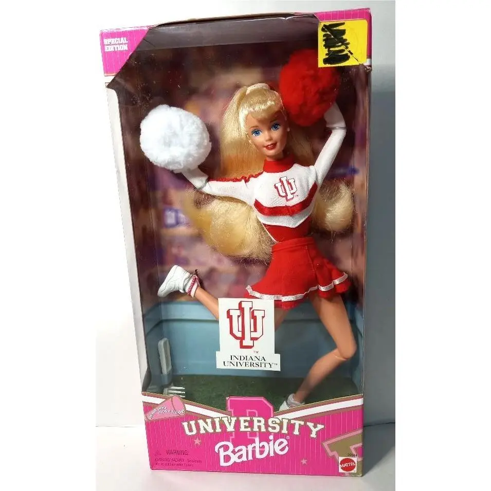 Barbie University Cheerleader: Indiana - 1996 – Nrfb –