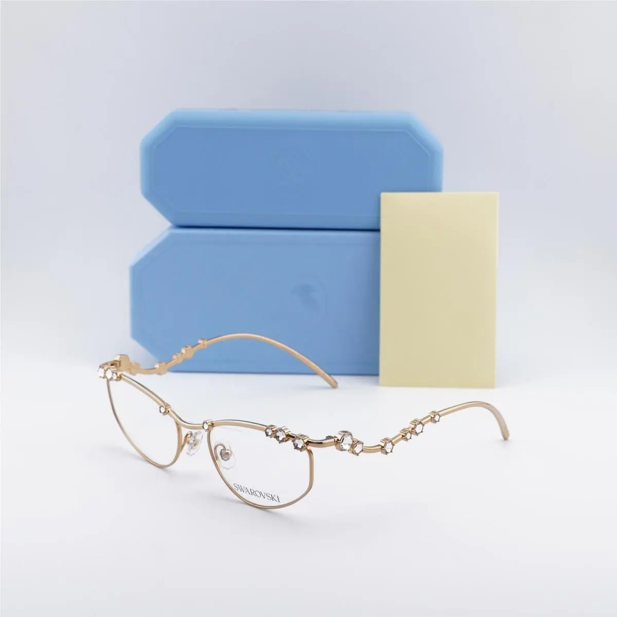 Swarovski SK1015 4004 Gold with White Stone 55mm Eyeglasses