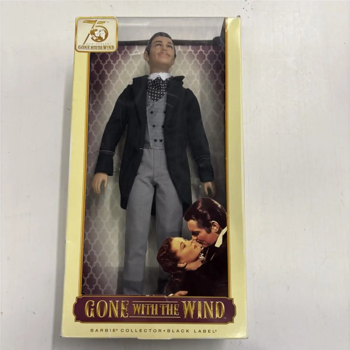 75th Anniversary Gone w/ The Wind Rhett Butler Barbie Collector Black Label