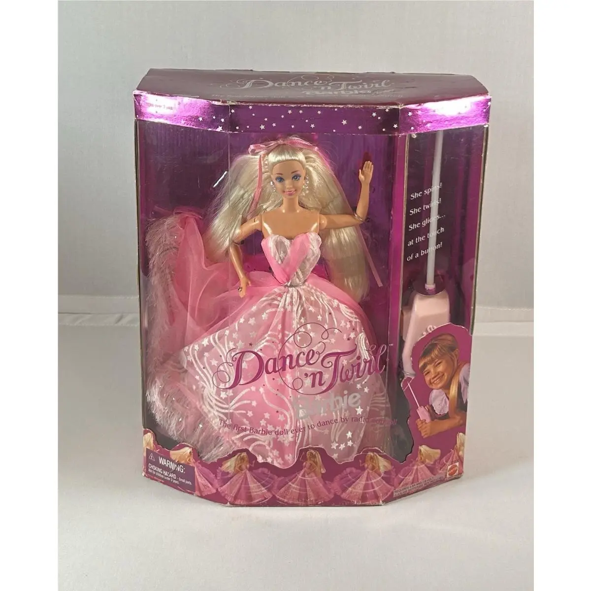 Vintage Dance ’n Twirl Barbie 1993 Mattel 11902 Boxed Remote Control Doll