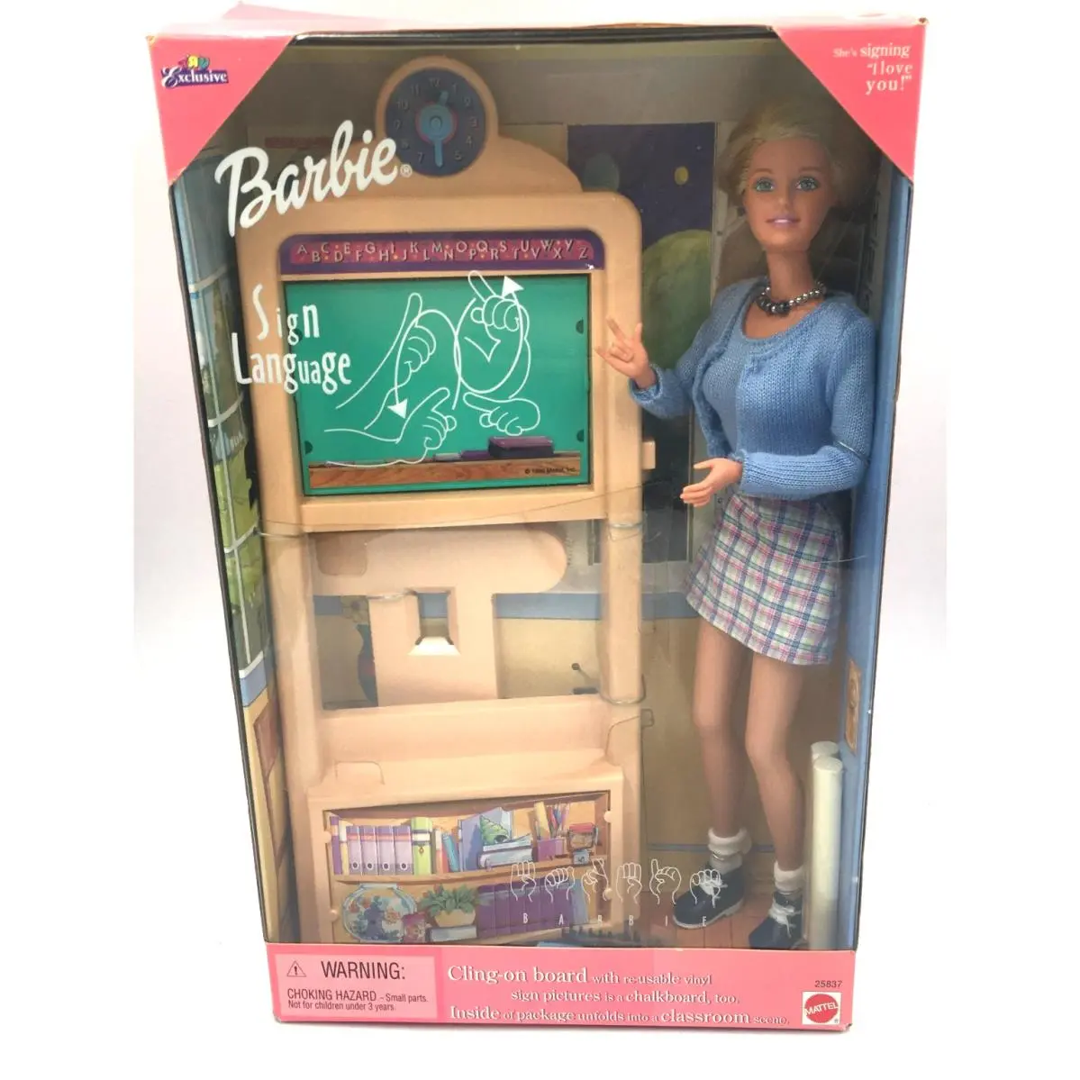 Vtg Barbie “sign Language” Mattel 25837 1999 Toys R Us Exclusive
