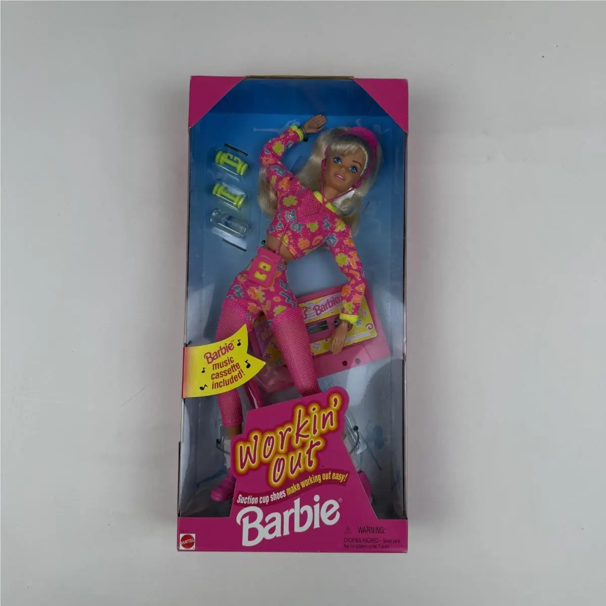 Mattel Barbie Workin` Out with Cassette Tape Toy Doll