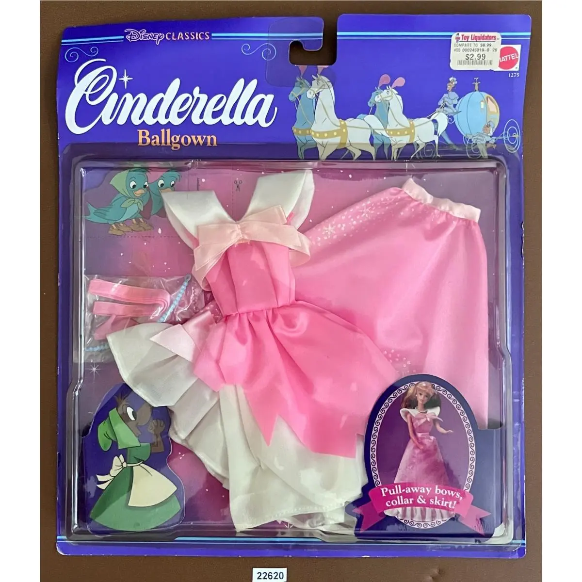 Disney 1992 Classics Cinderella Ballgown Doll Barbie Mattel 1275 Mip Vintage