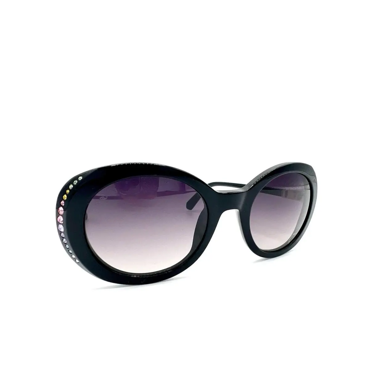 Swarovski SK281 01B Black Oval Colored Crystals Sunglasses Frame 50-21-140