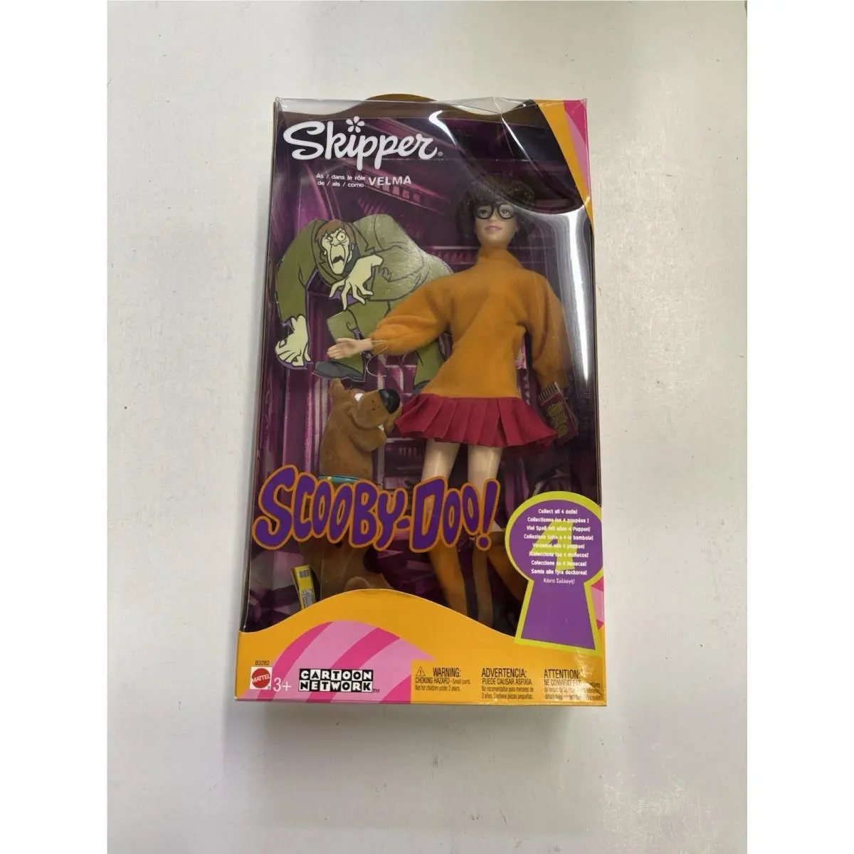 Vintage Doll Scooby-doo Barbie Mattel Skipper As Velma with Scooby