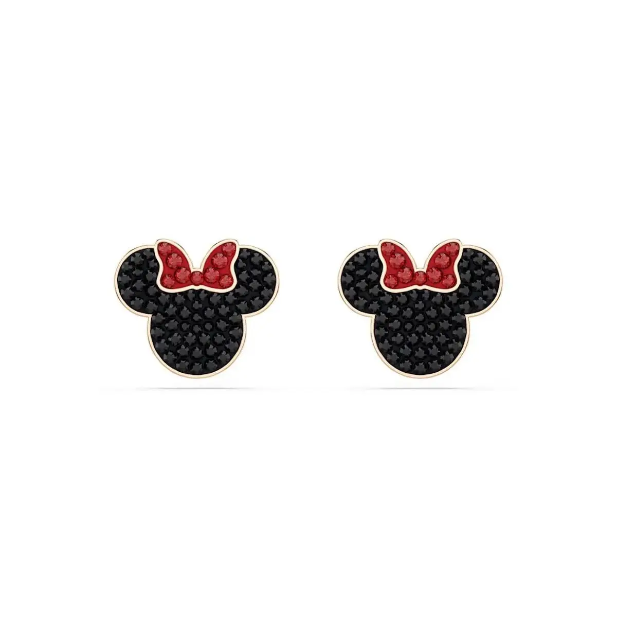 Swarovski Mickey Minnie Stud Earrings Rose Gold Tone Plated 5737561