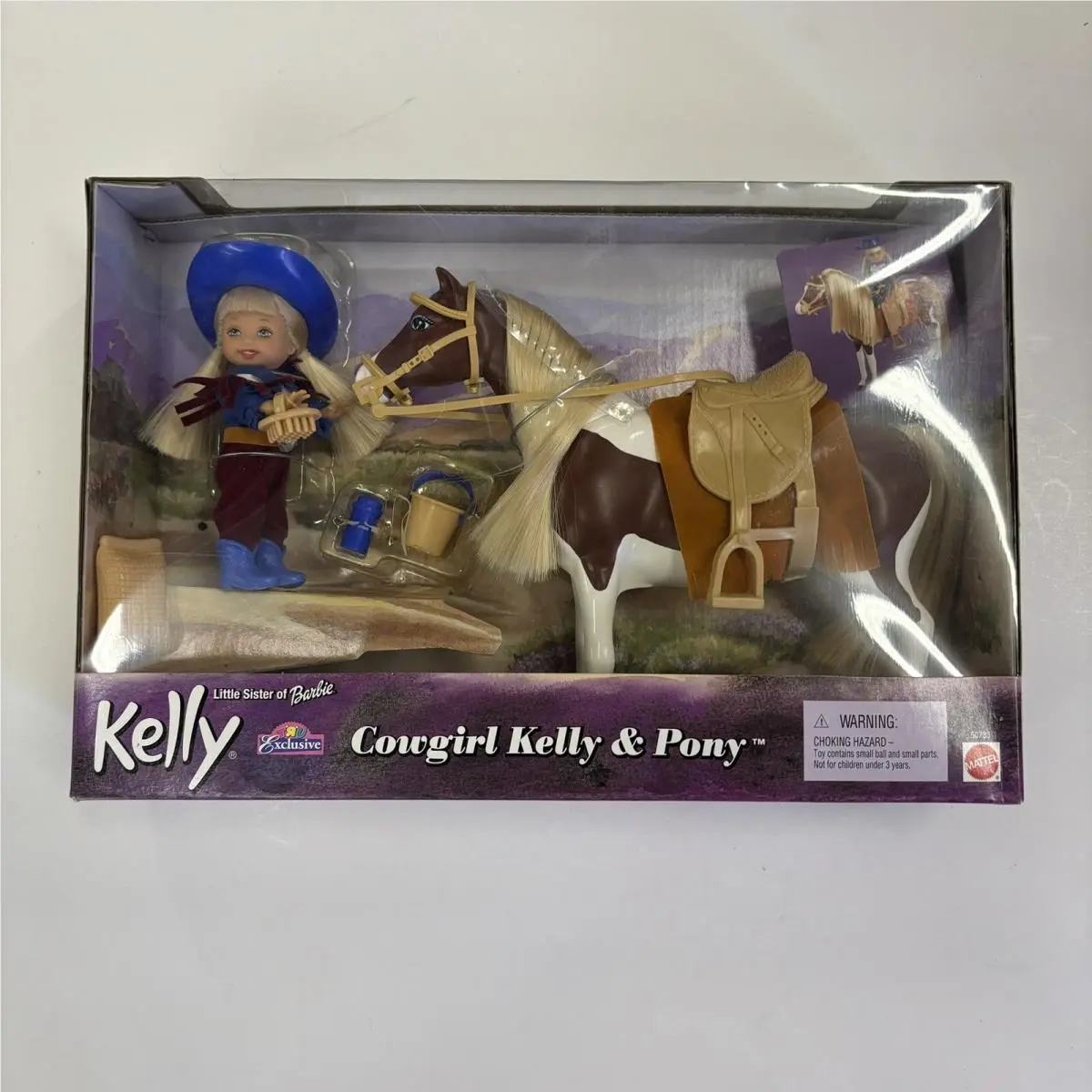2001 Cowgirl Kelly Pony Doll Mattel Barbie