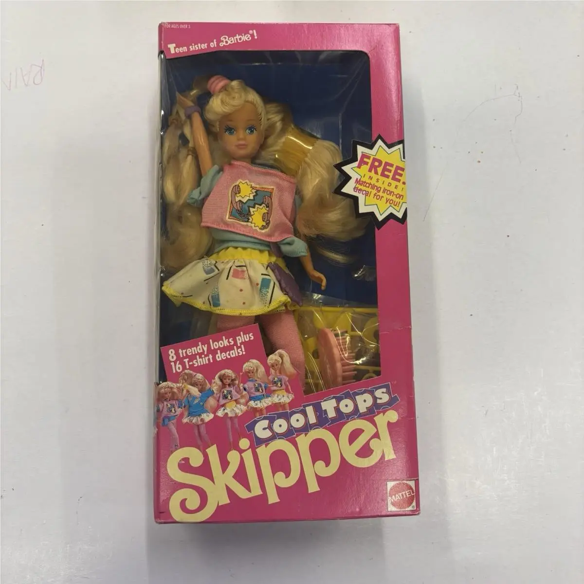 1989 Mattel Cool Tops Skipper 4989 in Retail Box