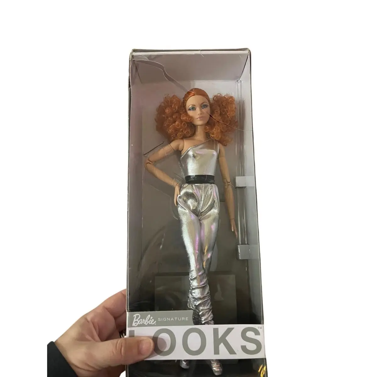 Barbie Signature Looks Doll Silver Jumpsuit Collector Edition