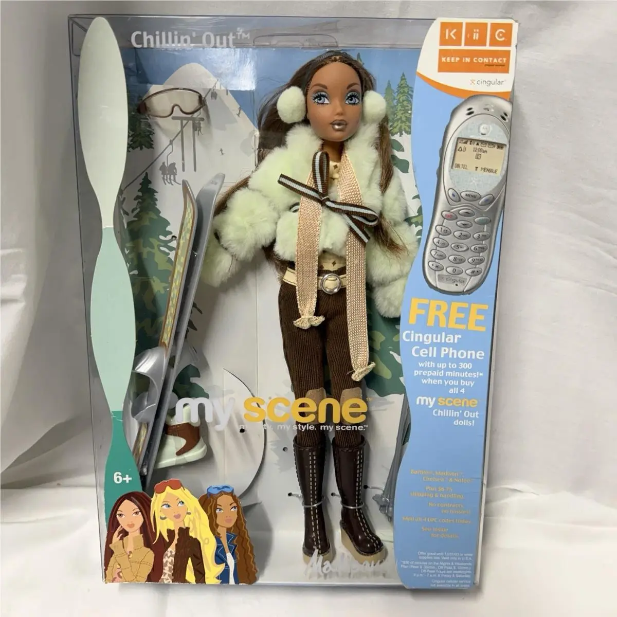 Mattel My Scene Barbie Chillin` Out Madison Doll 2003 Nrfb Skiing Winter Set
