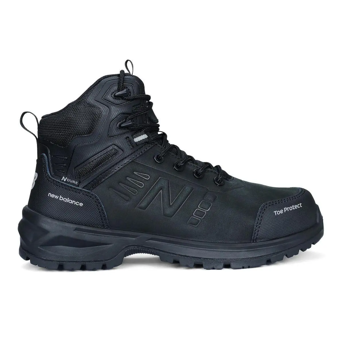 New Balance Men`s Calibre Black/grey Composite Toe Met Guard Work Boot - Muclmsd
