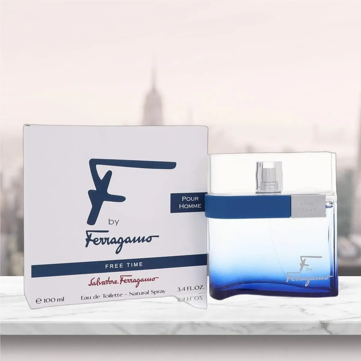 F Free Time Eau De Toilette Spray By Salvatore Ferragamo - 3.4 oz