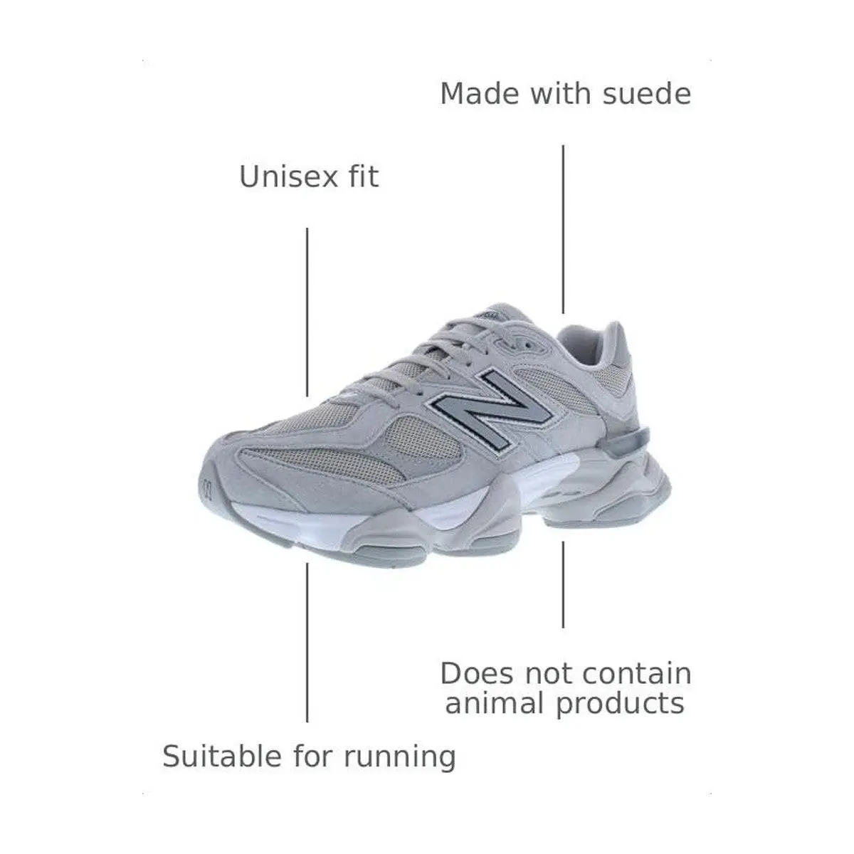 New Balance shoes - 9060 Silver Metallic - Silver Metallic - U9060JGR - Multicolor 1