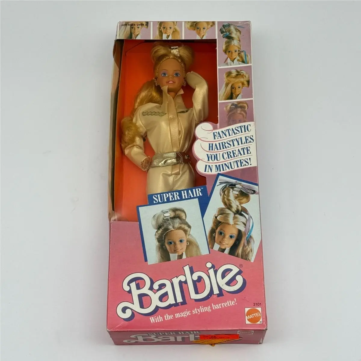 Vintage 1986 Super Hair Barbie Doll Magic Styling Barrette Mattel 3101 Nrfb