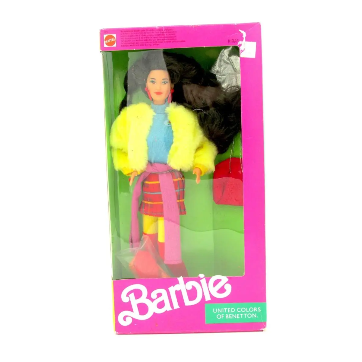 1990 Mattel United Colors of Benetton Kira Friend of Barbie 9409 Box