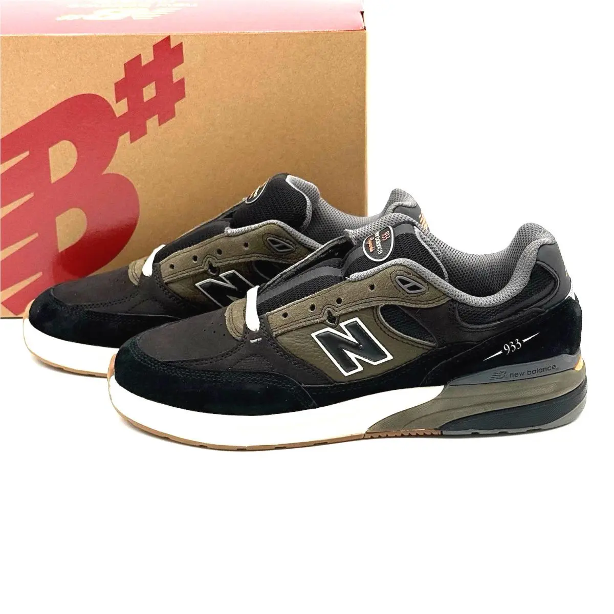 New Balance shoes - New Balance Numeric 933 - Numeric - NM933BST - Black, Manufacturer: Black/Olive 9