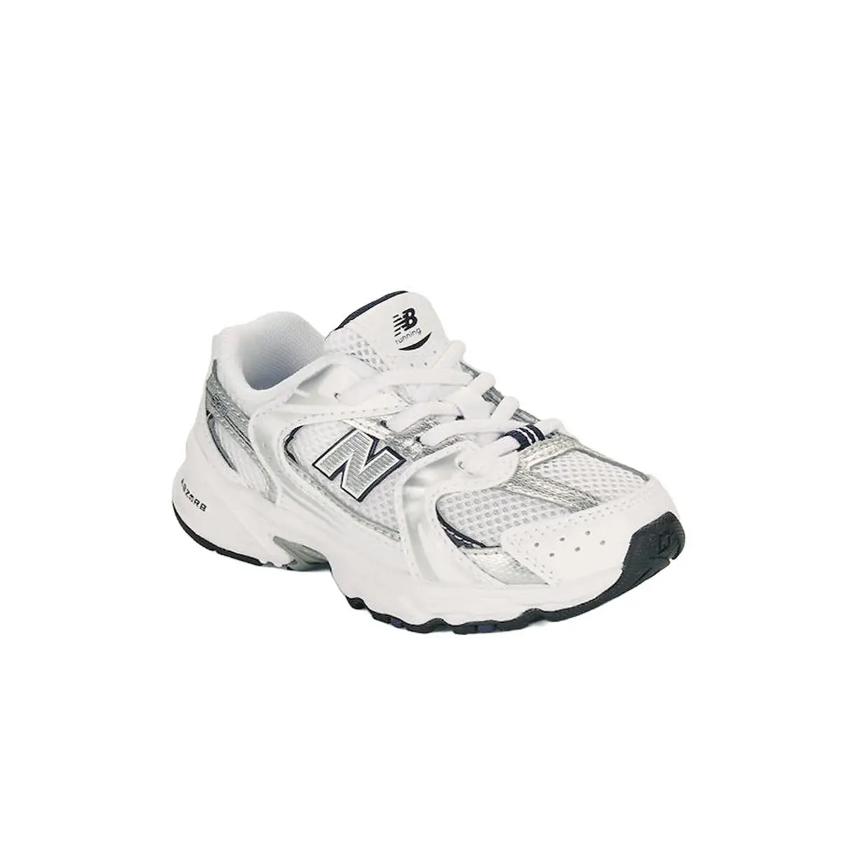 New Balance shoes - White/Natural Indigo/Silver Metallic 6