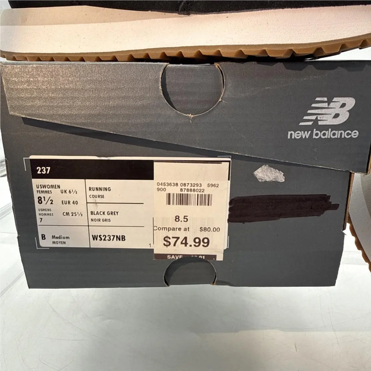 New Balance shoes - New Balance 237 - WS237NB - Black, Manufacturer: Black/Magnet/Sea Salt 25