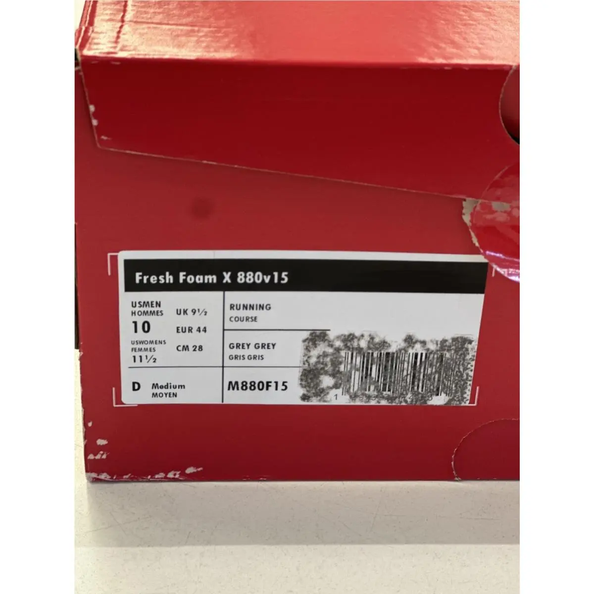 New Balance shoes - New Balance Fresh Foam - Fresh Foam - M880F15 - Gray 10