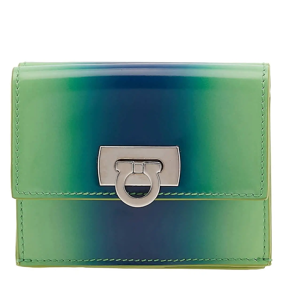 Ferragamo Gancini Clasp Wanda Compact Wallet 220434 763141