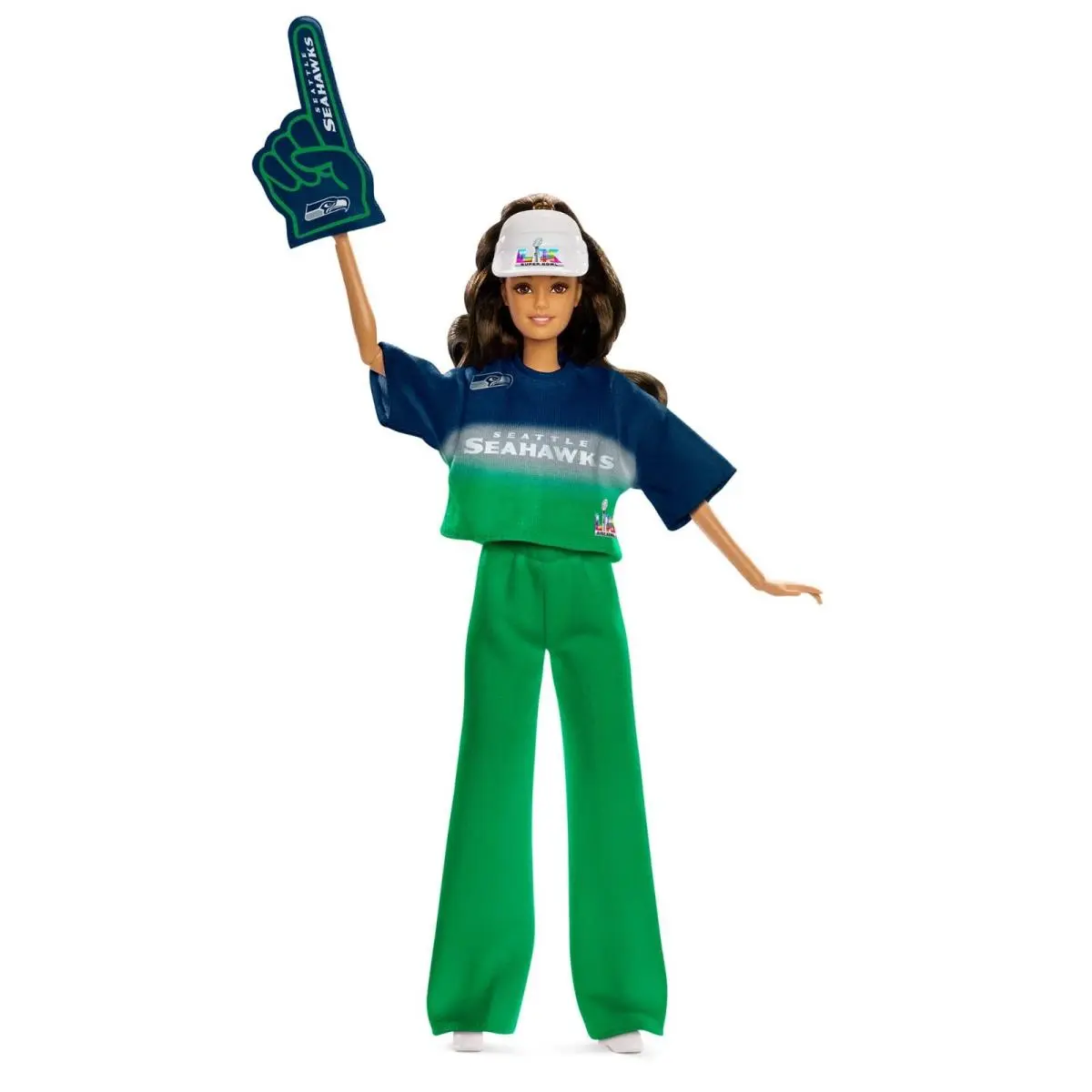 Mattel Exclusive Barbie Super Bowl LX Seattle Seahawks Doll 2025 / 2026 JJY01