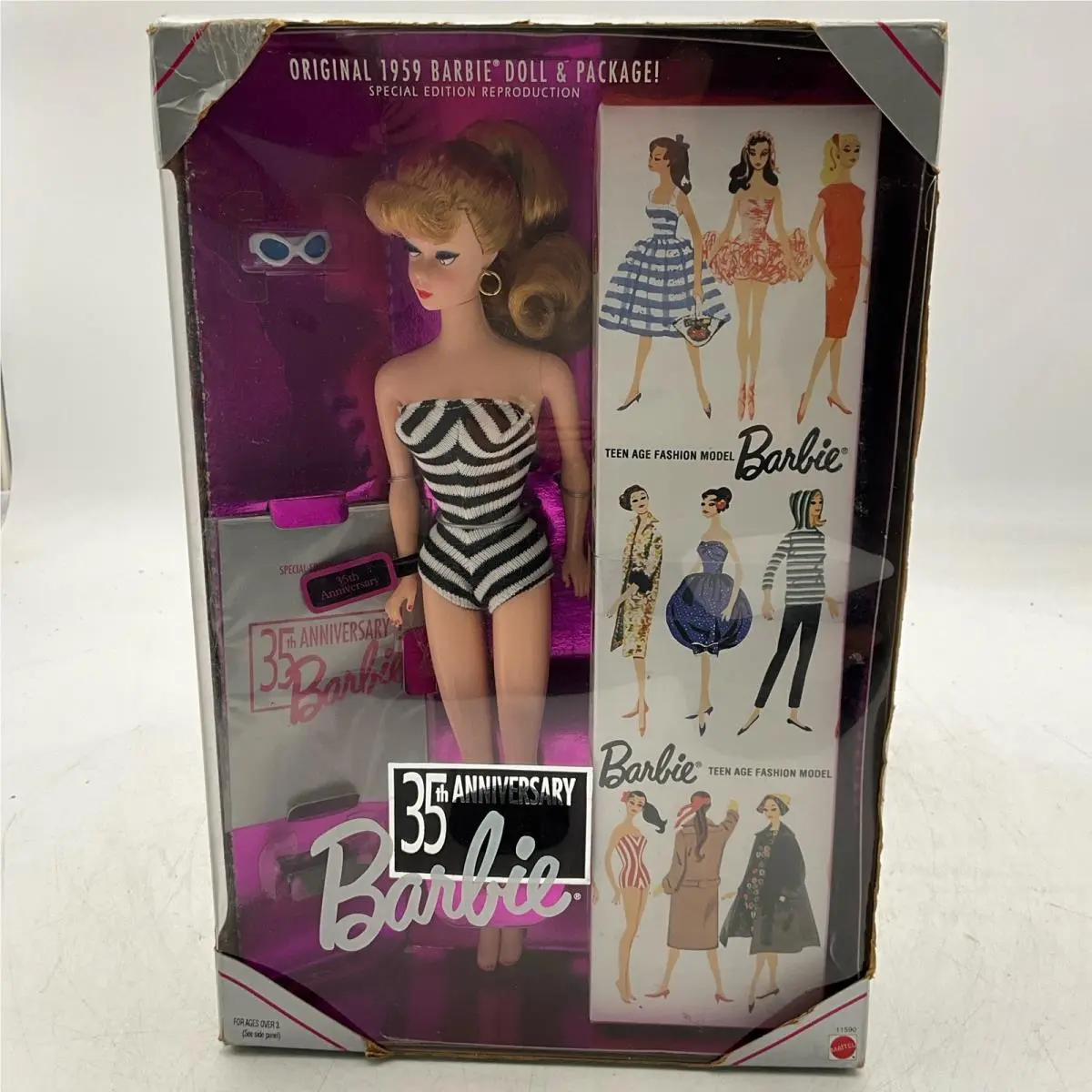 1959 Barbie Doll Reproduction 35th Anniversary 11590