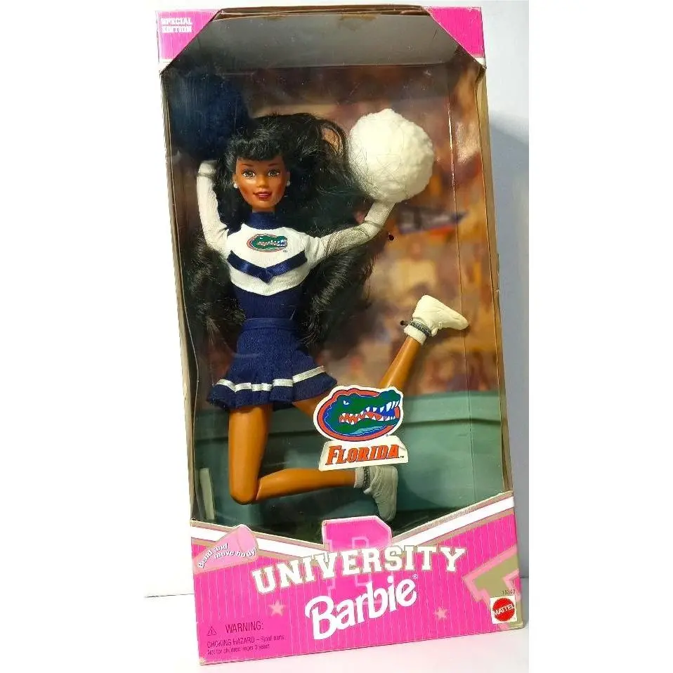 Barbie University Cheerleader: Florida – African American - 1996 – Nrfb –