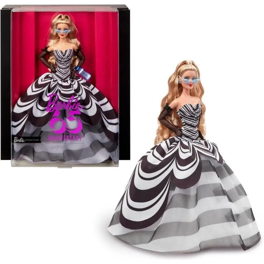 Barbie Signature Doll 65th Anniversary Collectible with Blonde Hairready to Ship