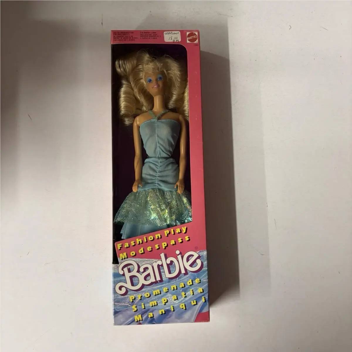Fashion Play Modespass Promenade Barbie 1988 Mattel 1380 Nrfb