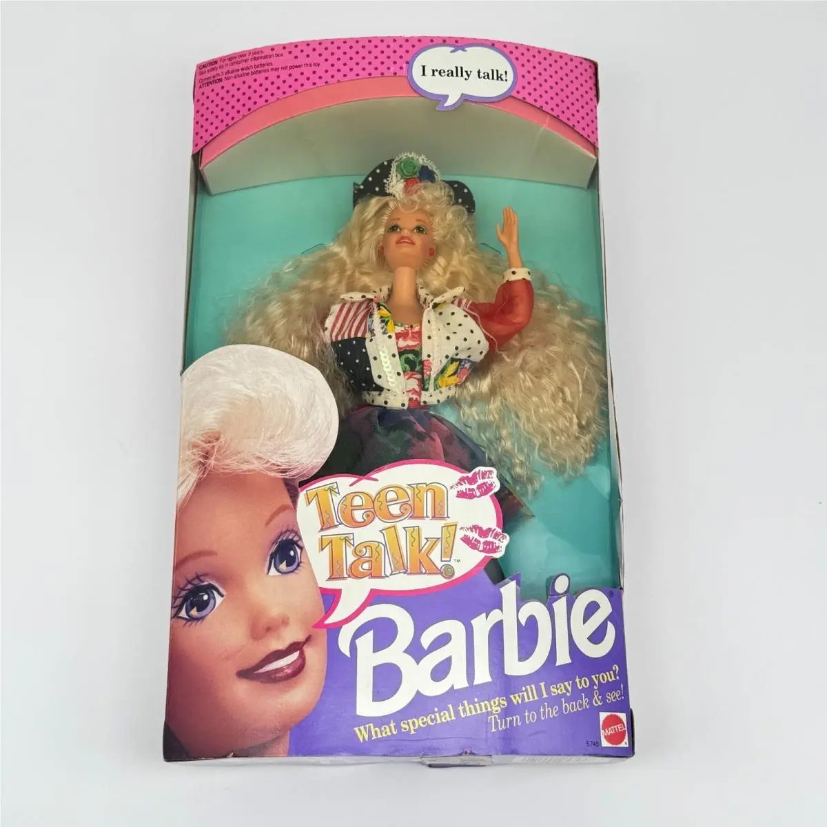 Vintage 1991 Teen Talk Barbie Doll I Really Talk Mattel 5745 Nrfb