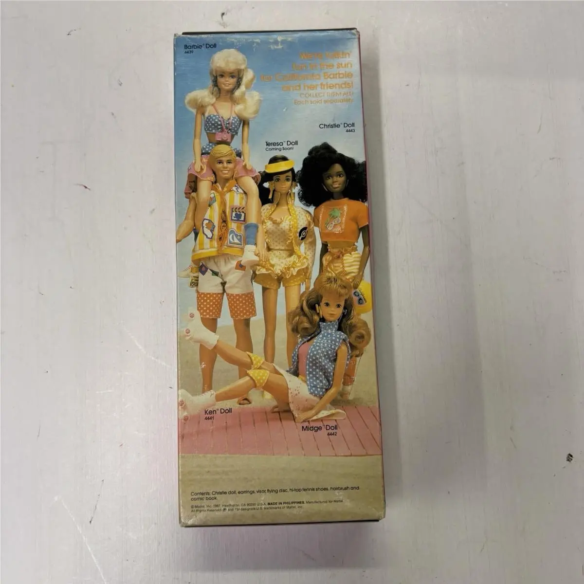 1987 Mattel California Barbie Christie Doll 4443 African-american