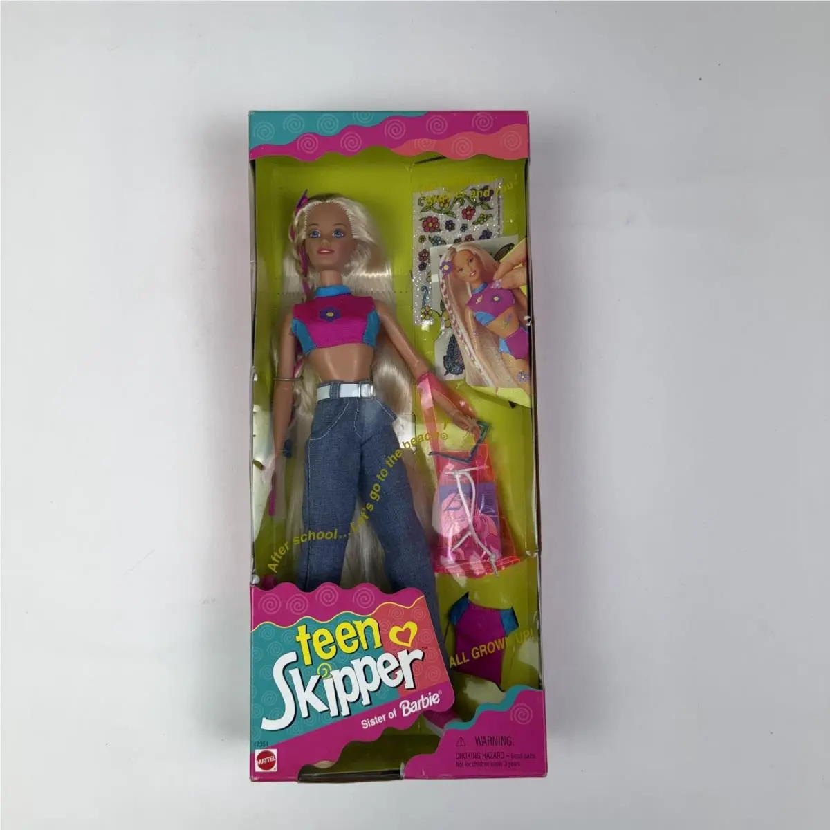 Mattel Barbie Teen Skipper Sister Of Barbie All Grown Up Toy Doll