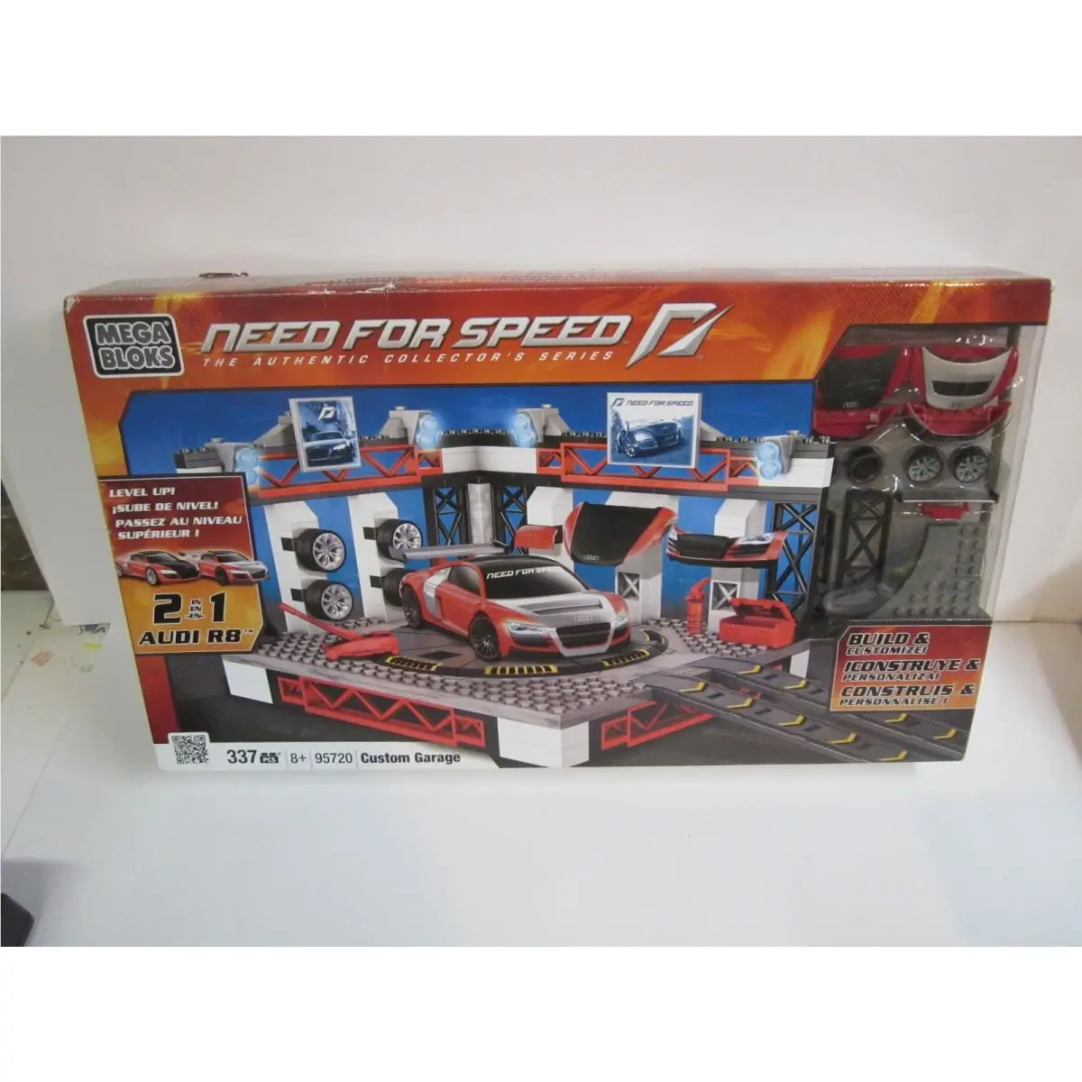 Mega Bloks 95720 Need For Speed 7 Audi Auto Garage Collector Series Playset